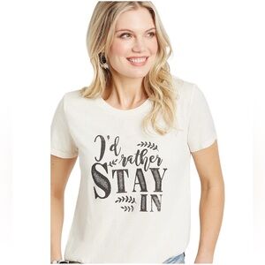 Maurices I'd Rather Stay In Tshirt